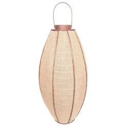 Lámpás akasztós juta, bambusz 40x40x80 cm natúr