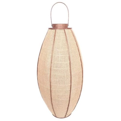 Lámpás akasztós juta, bambusz 40x40x80 cm natúr