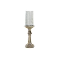 Mécsestartó mangófa 14x14x50 cm natúr