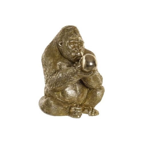 Figura gorilla poly 33x33x43 cm arany