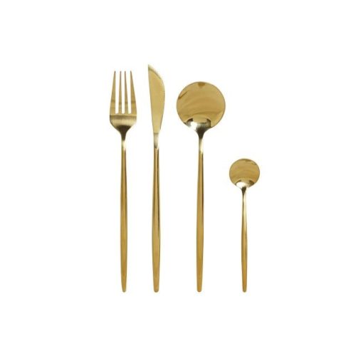 Evõeszköz készlet inox 3x1,5x13 cm arany S/16