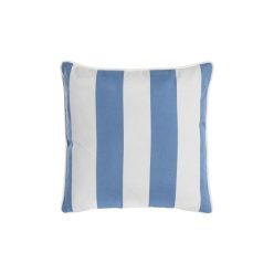 Párna csíkos poliészter 40x10x40 cm égkék, fehér
