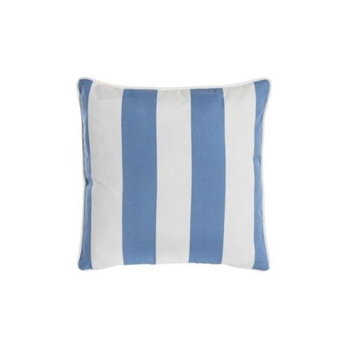 Párna csíkos poliészter 40x10x40 cm égkék, fehér