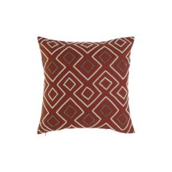 Párnahuzat geometrikus pamut 50x1x50 cm terrakotta