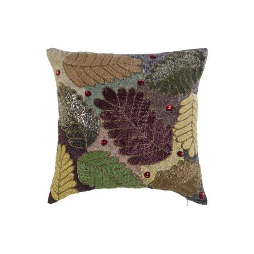 Párnahuzat leveles pamut 50x1x50 cm színes