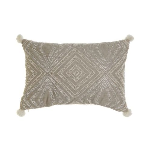 Párnahuzat pamut 60x1x40 cm szürke