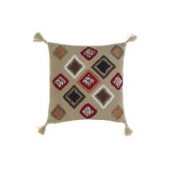 Párnahuzat bojtos pamut 50x1x50 cm színes