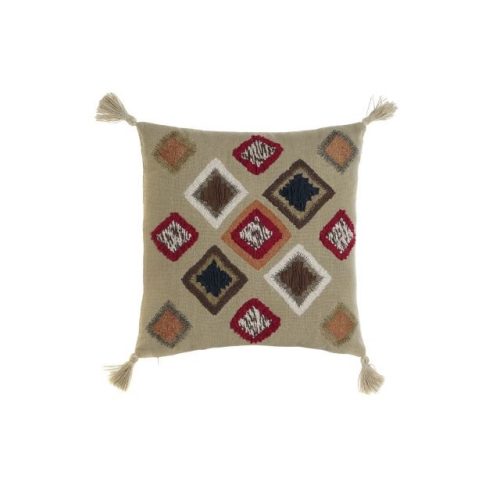 Párnahuzat bojtos pamut 50x1x50 cm színes