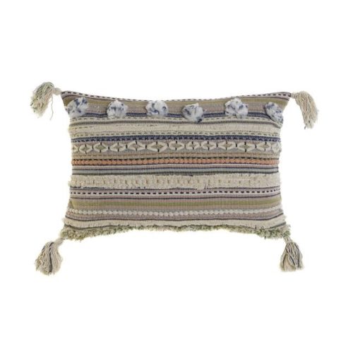 Párnahuzat bojtos pamut 60x1x40 cm színes