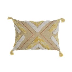 Párnahuzat pamut 60x1x40 cm sárga