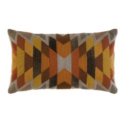 Párna hímzett pamut 50x15x30 cm színes