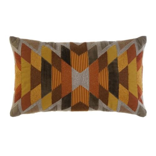 Párna hímzett pamut 50x15x30 cm színes