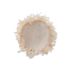 Párna tollas poliészter 40x10x40 cm pink