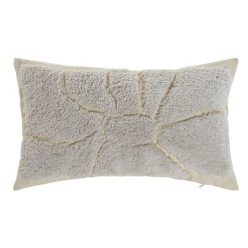 Párna hímzett pamut 50x8x30 cm bézs