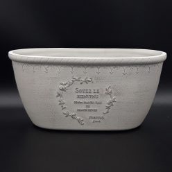 Ovális műanyag virág kaspó ECO