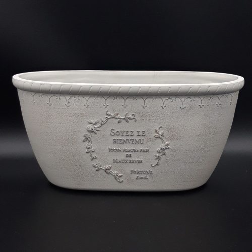 Ovális műanyag virág kaspó ECO